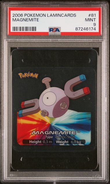 4BGIoUROZk6ScrtoN26fJQ PSA 9 Magnemite Pokemon Lamincards #81