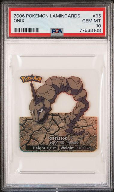PSA 10 Onix Pokemon Lamincards #95