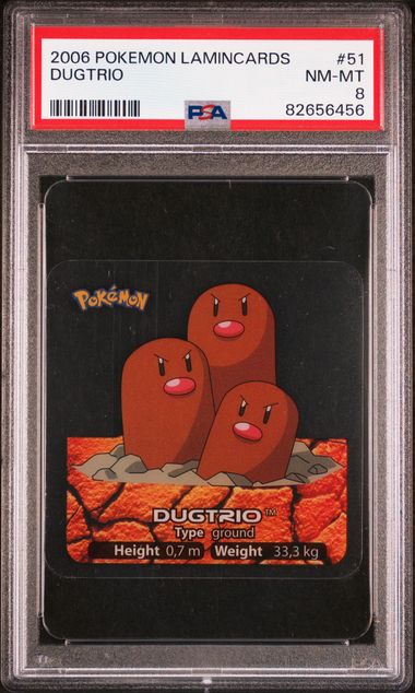 PSA 8 Dugtrio Pokemon Lamincards #51