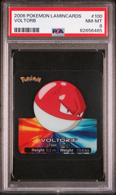 PSA 8 Voltorb Pokemon Lamincards #100
