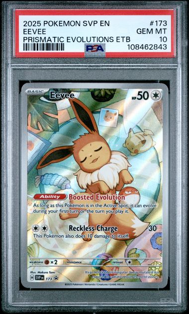 PSA 10 Eevee Prismatic Evolutions ETB Promo #173