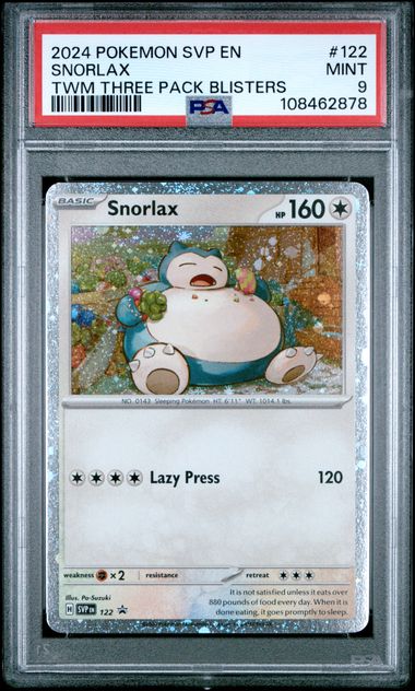 PSA 9 Snorlax Twilight Masquerade Promo #122