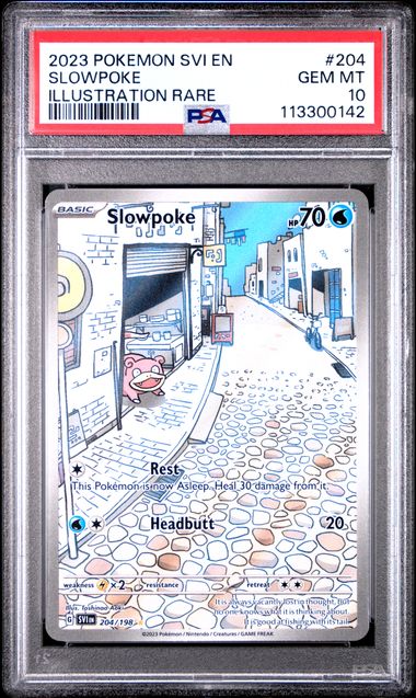 PSA 10 Slowpoke Scarlet & Violet Base #204