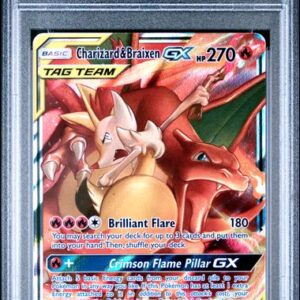 PSA 10 Charizard & Braixen Cosmic Eclipse #22
