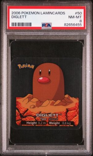 PSA 8 Diglett Pokemon Lamincards #50