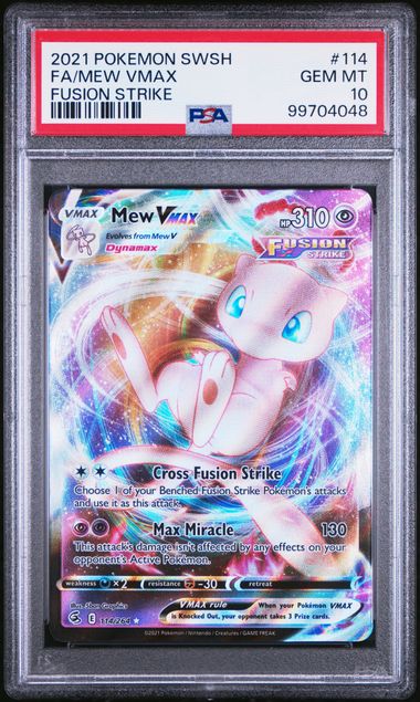 PSA 10 Mew Vmax Fusion Strike #114