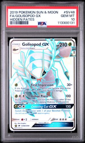 PSA 10 Golisopod Hidden Fates #SV48
